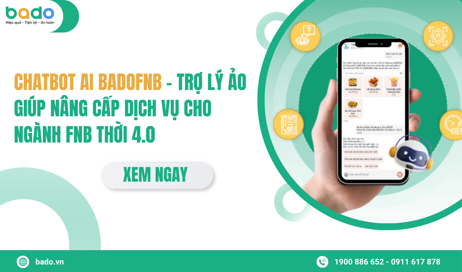 Chatbot AI BadoFnB – Trợ lý ảo giúp nâng cấp dịch vụ cho ngành FnB